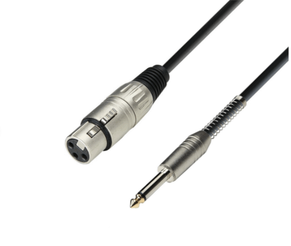 Microphone Cable | Adam Hall® XLR Female x Jack TS | 1 m