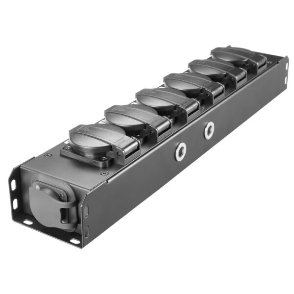 PRO PORT 6 T Power Strip 6 x Schukosockets IP54 | IP65 In & IP65 Out